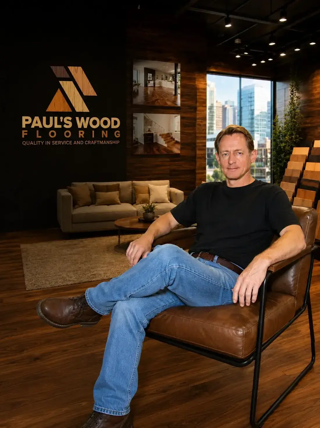 Paul, founder of Paul's Wood Flooring, in Los Angeles
